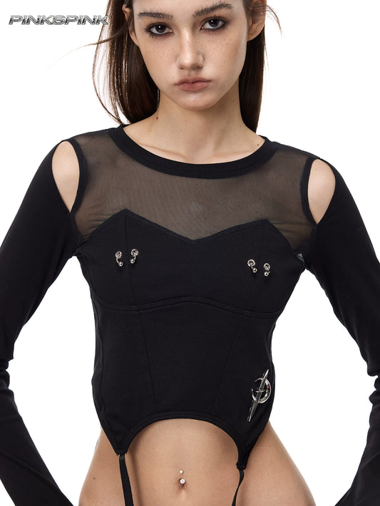 ストラクチャード メッシュトップス product image 3