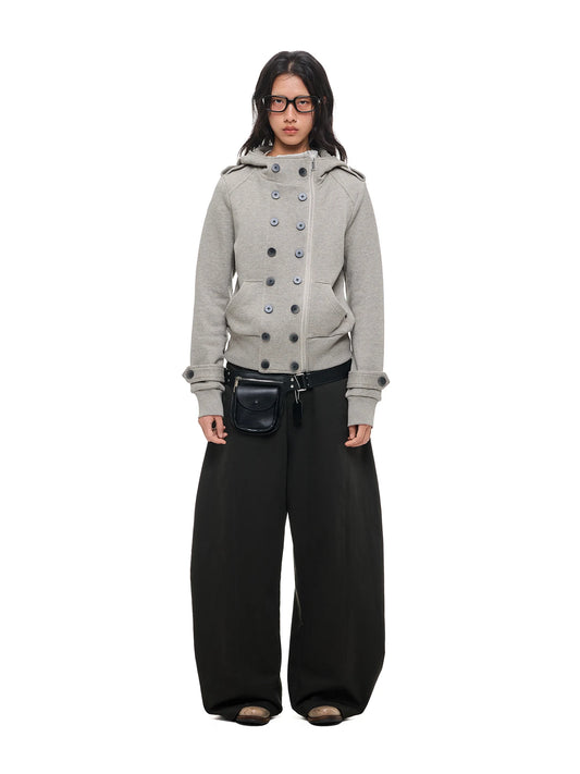 マルチボタン フーデッドクロップドジャケット product image 5