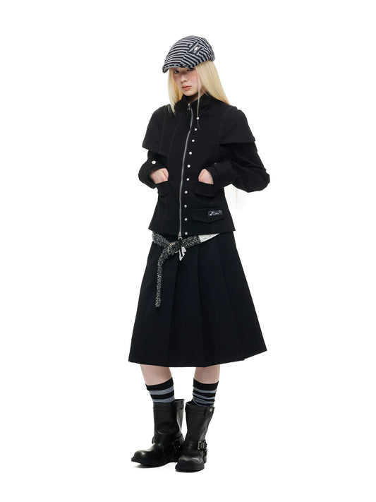 ショールカラー ジップクロップドジャケット product image 4