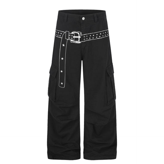 スターベルト マルチポケットカーゴパンツ COLOR:BLACK