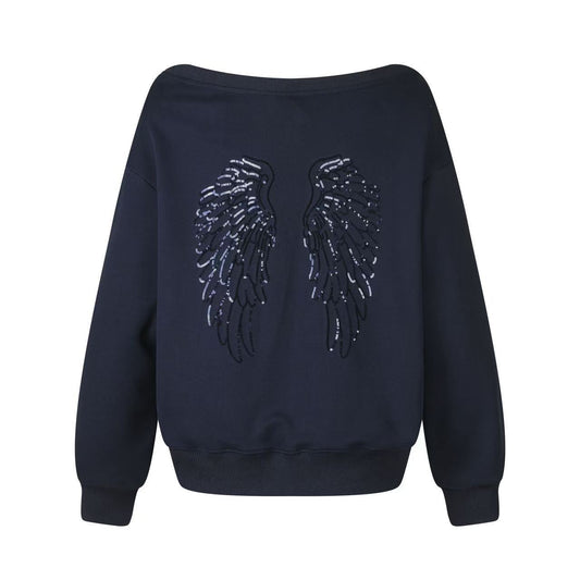 スパンコールウイング オーバーサイズスウェット COLOR:NAVY