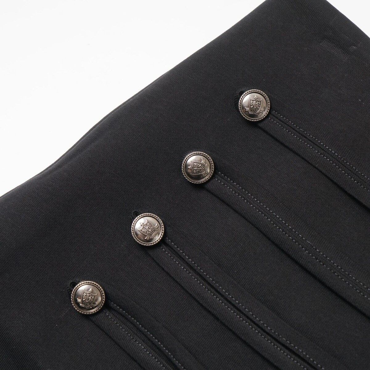 ダブルブレスト ミニスカートパンツ BLACK 03