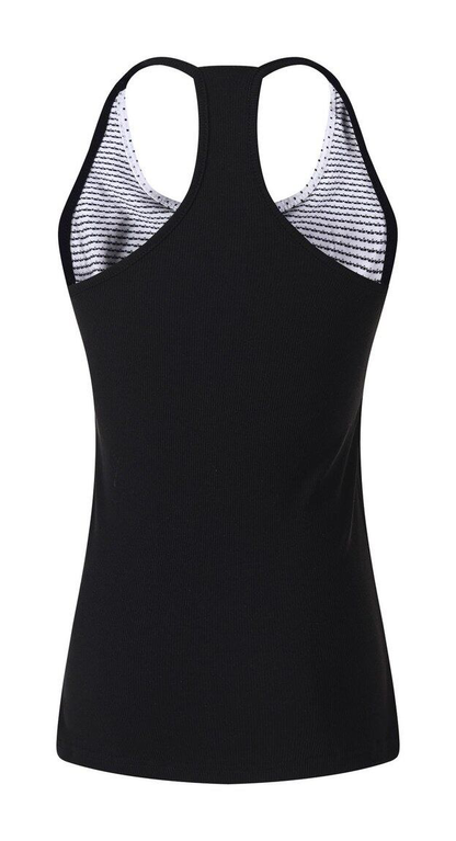 ドットレイヤード ツイストカットアウトタンクトップ BLACK 04