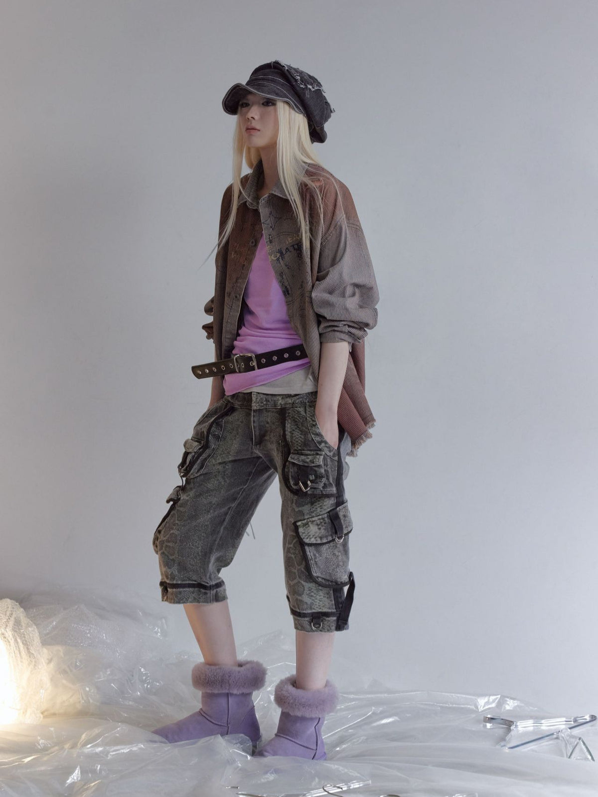 グラデーションストライプ ウォッシュドシャツ detail 6