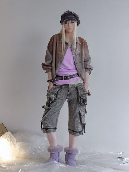 グラデーションストライプ ウォッシュドシャツ detail 7
