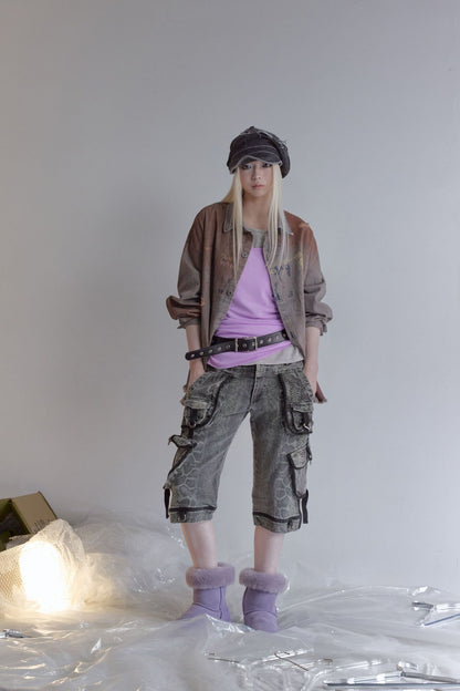 グラデーションストライプ ウォッシュドシャツ styling 10