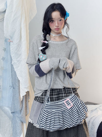 フローラルトリム レイヤードロングスリーブトップス detail 3