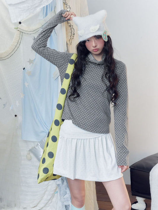 ドットプリント デタッチャブルハイネックトップス detail 3