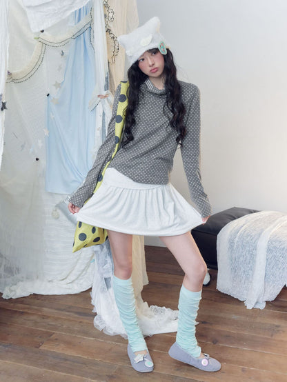 ドットプリント デタッチャブルハイネックトップス detail 6