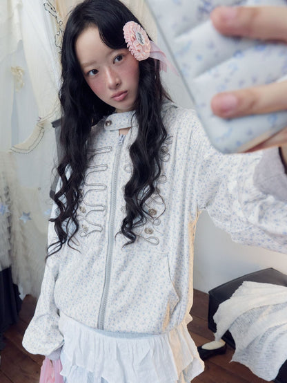 ナポレオンフック フローラルフーデッドジャケット detail 2