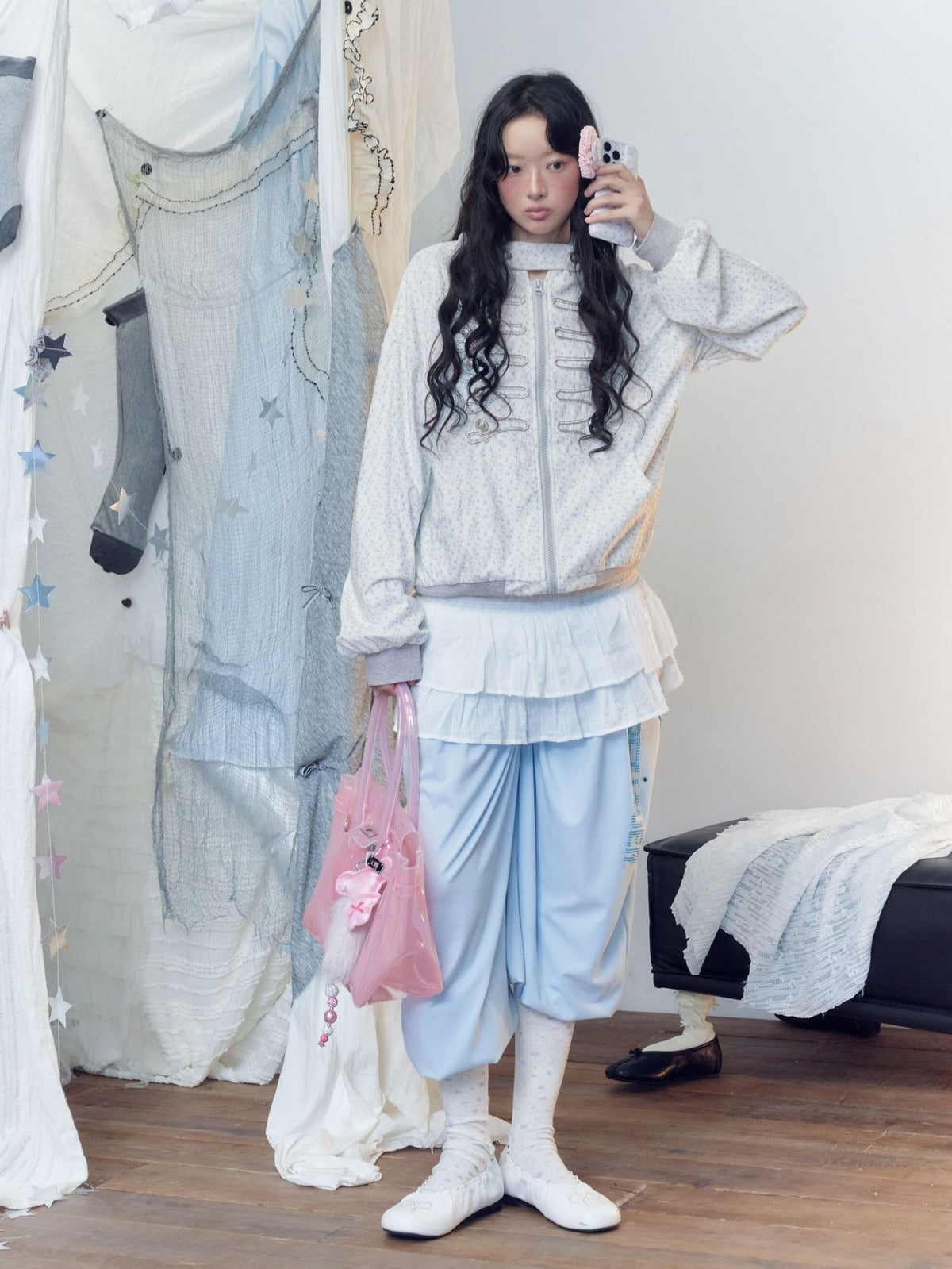 ナポレオンフック フローラルフーデッドジャケット detail 5