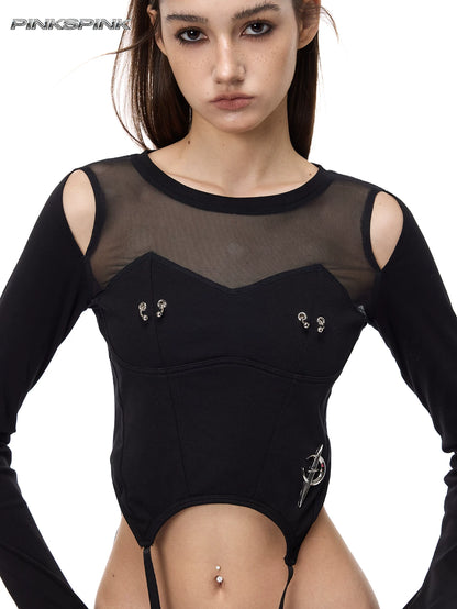 ストラクチャード メッシュトップス product image 3