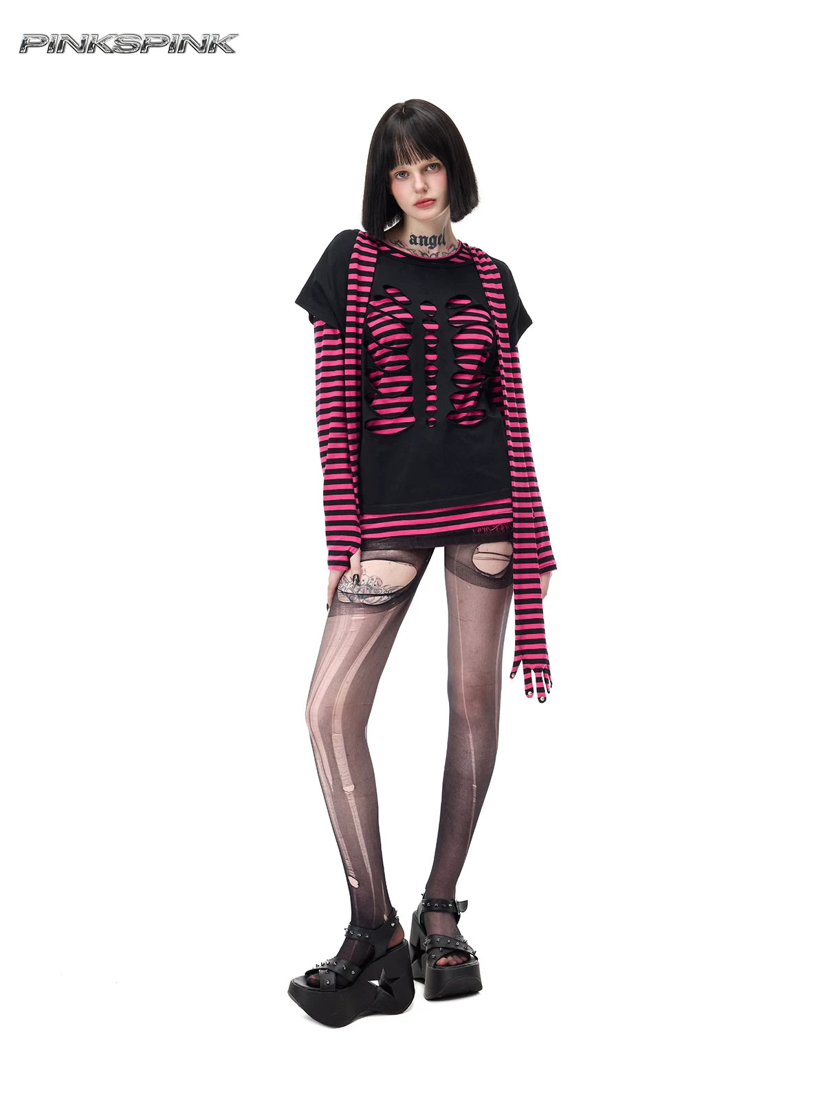 ストライプ リベットグローブトップス product image 5