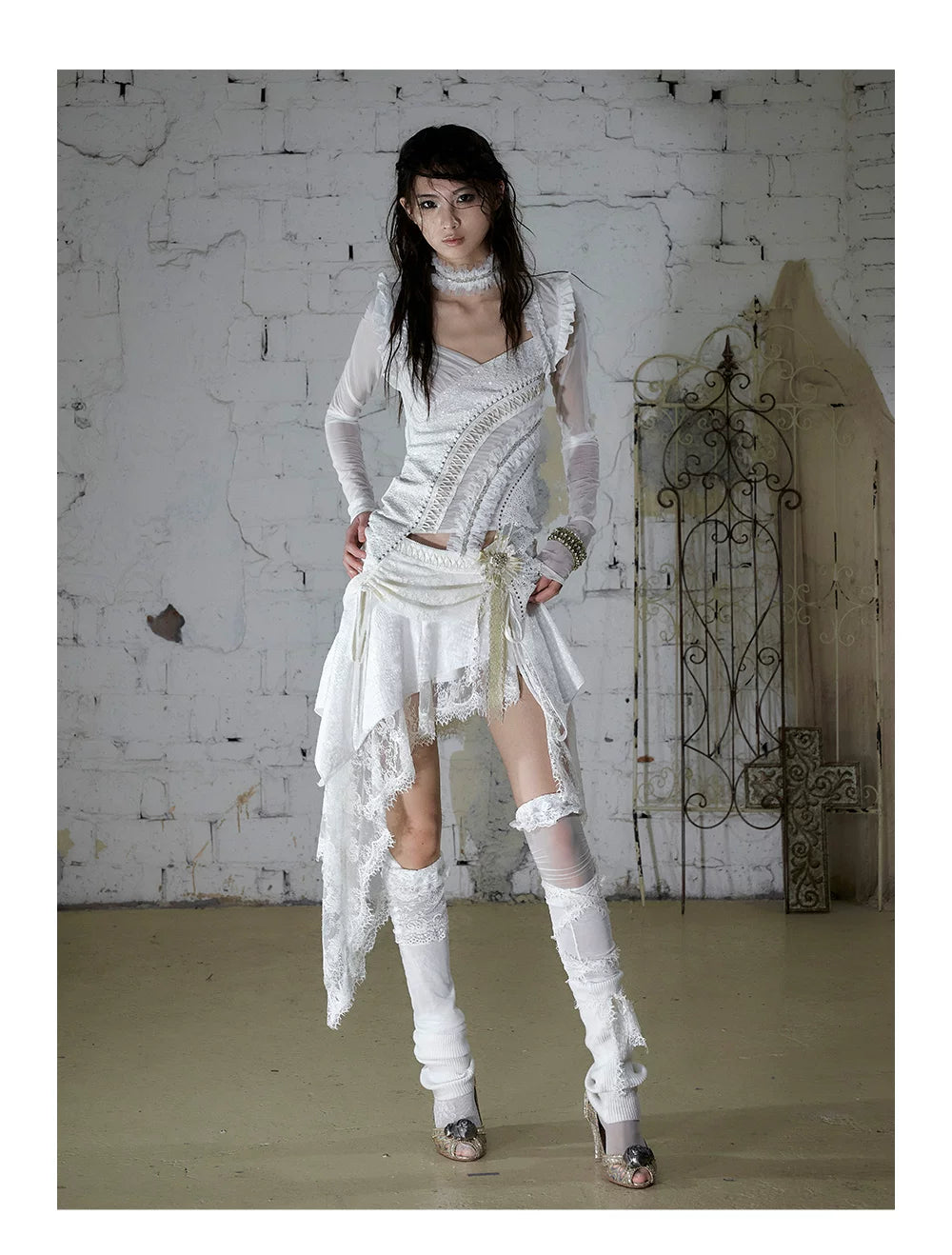 バロックレース イレギュラーAラインスカート styling 39