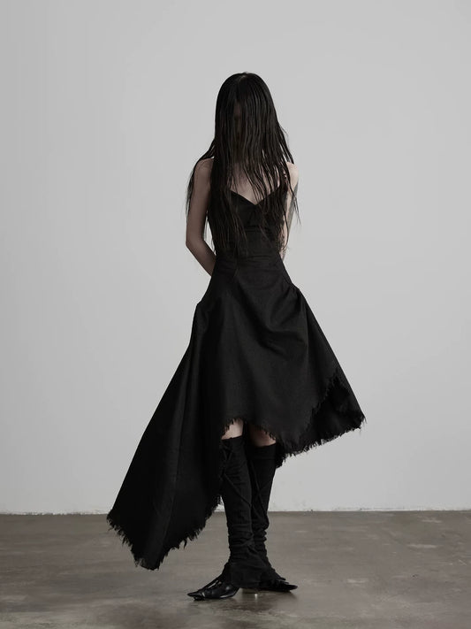 パフヘム ベアトップロングドレス BLACK 1