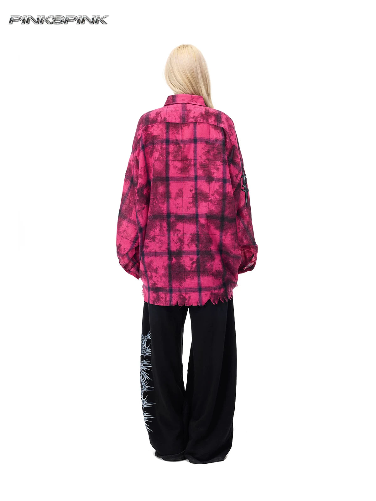 リベットダメージ チェックシャツ product image 4