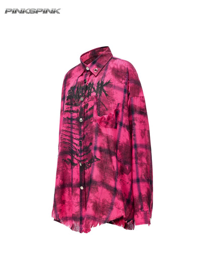 リベットダメージ チェックシャツ product image 5