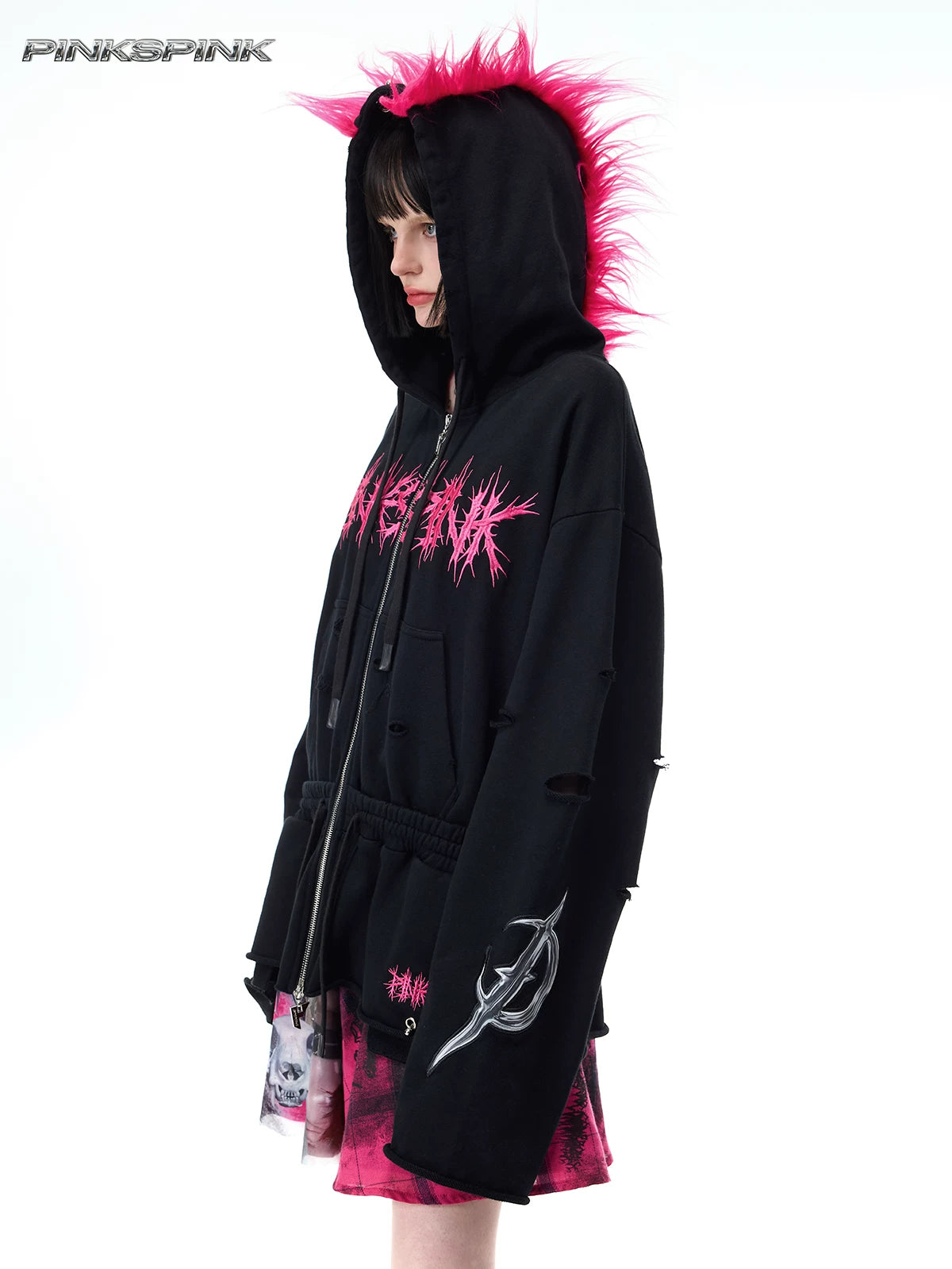 クラウンリベット ダメージフーディー product image 3