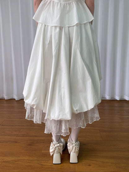 レースレイヤード バルーンアシンメトリースカート detail 5