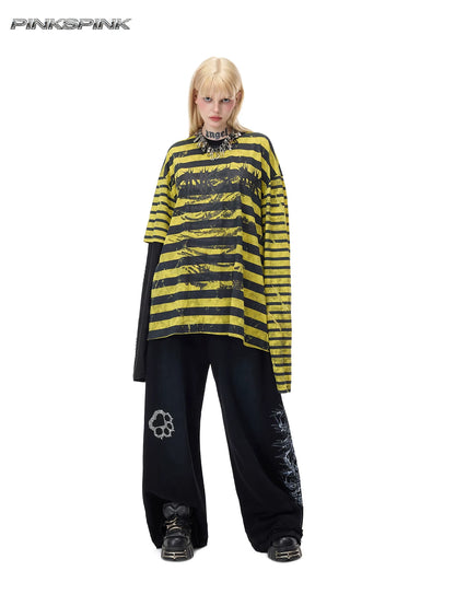 バーンフラワー ホールストライプトップス product image 5