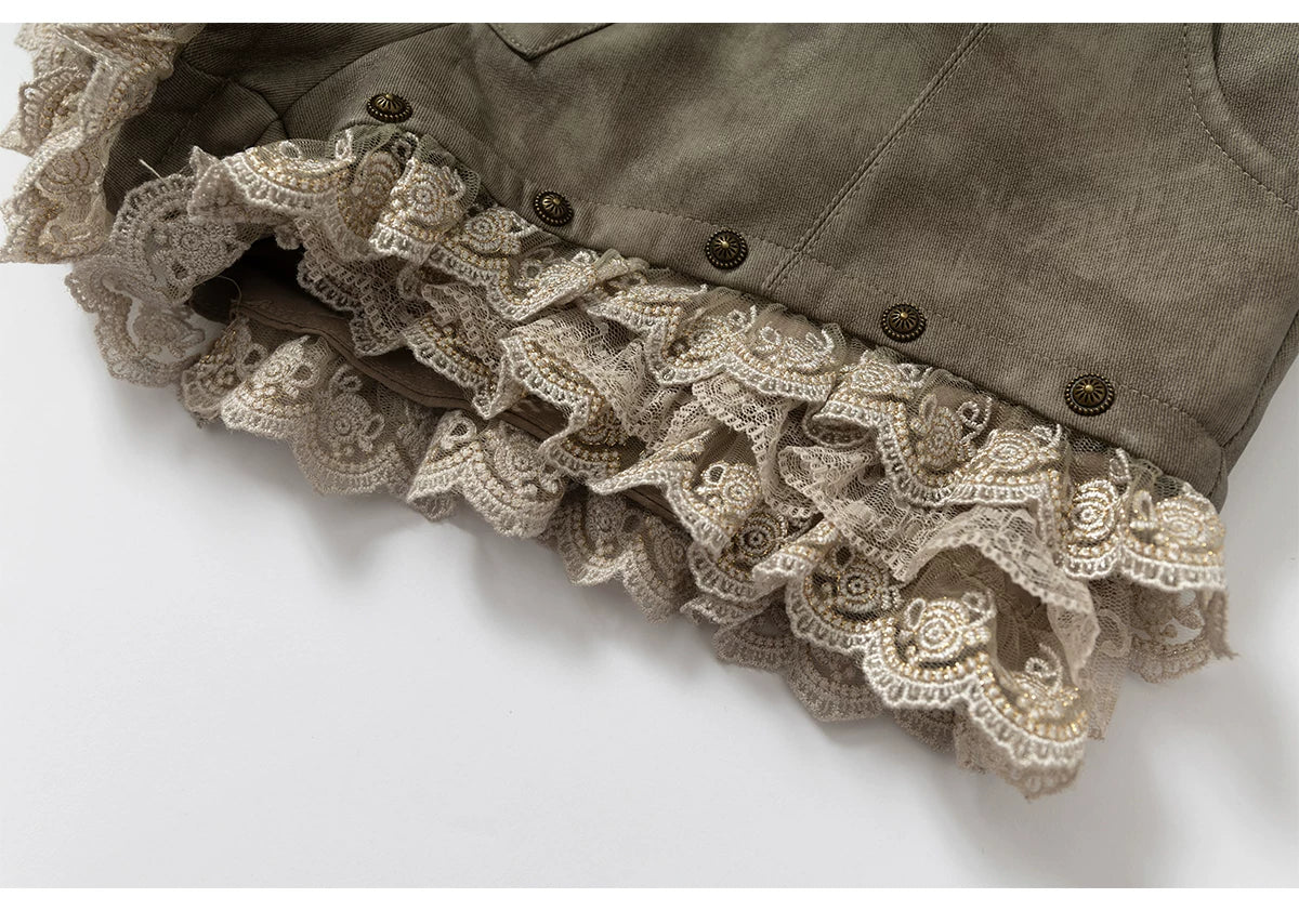 ナイトレース ウォッシュドレザーショートパンツ styling 15