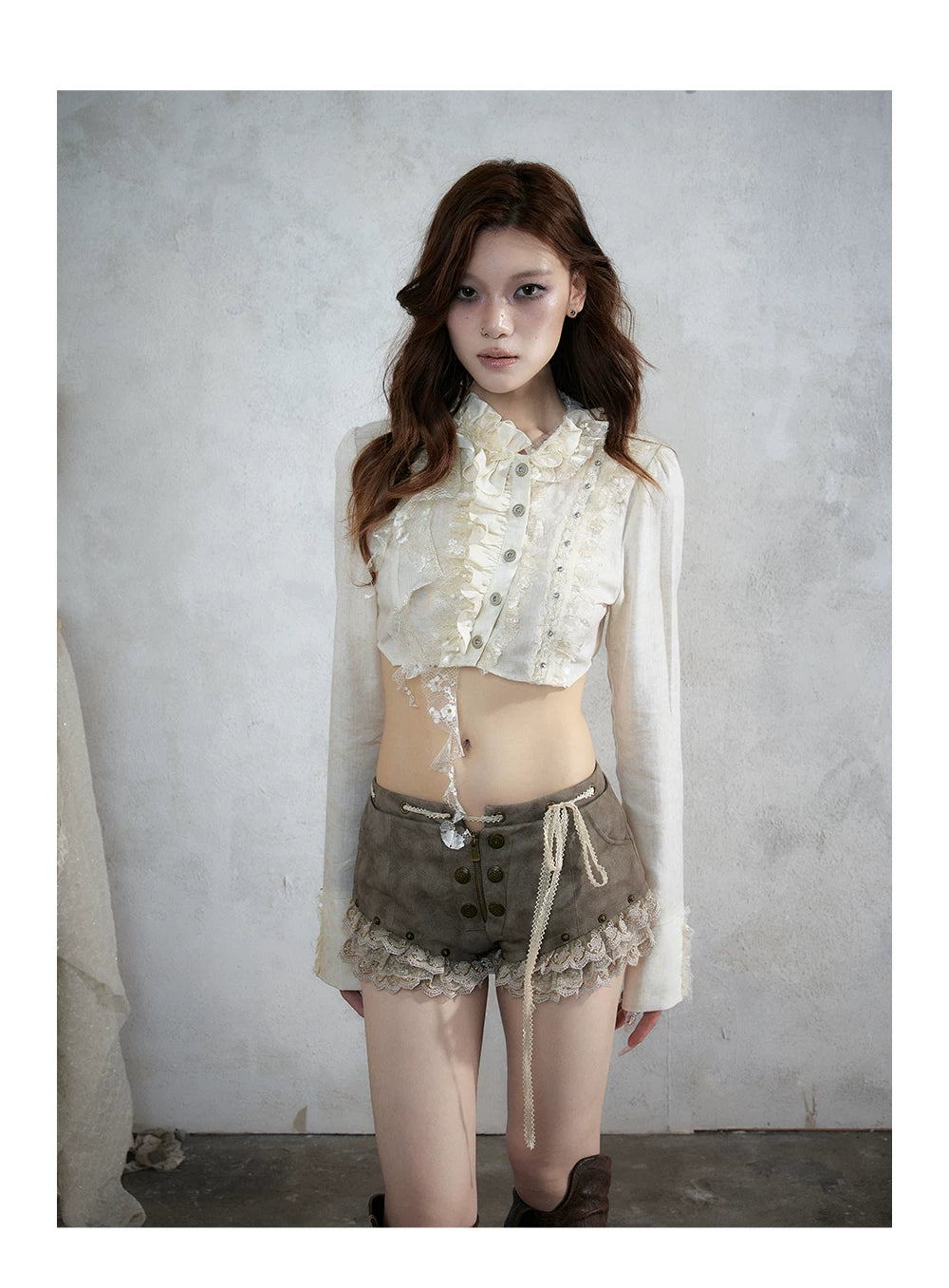 ナイトレース ウォッシュドレザーショートパンツ styling 26