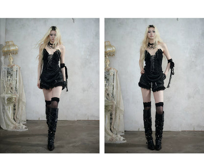 ナイトレース ウォッシュドレザーショートパンツ styling 29