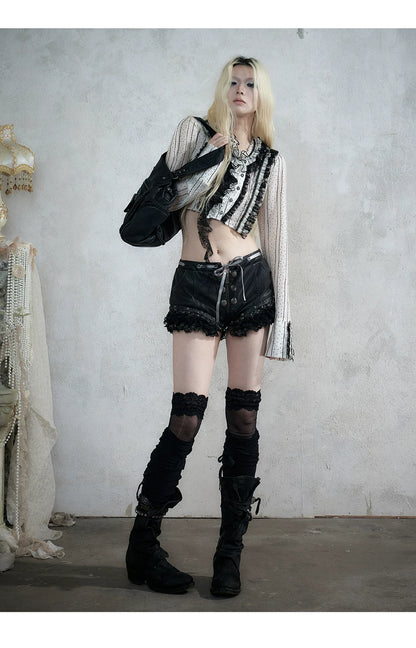 ナイトレース ウォッシュドレザーショートパンツ styling 34