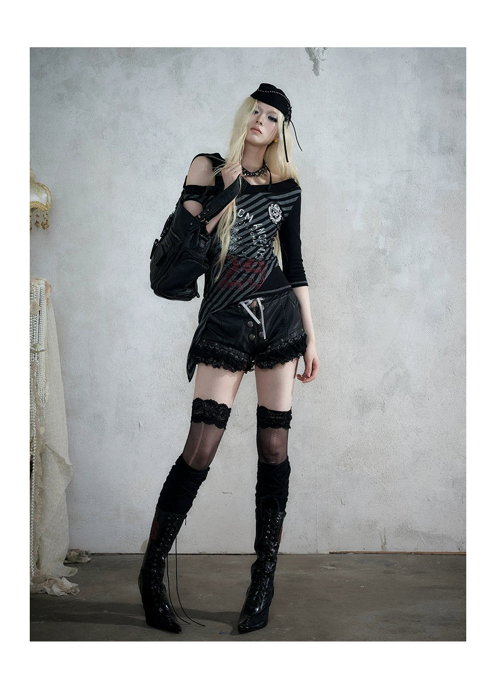 ナイトレース ウォッシュドレザーショートパンツ styling 43