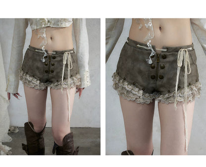 ナイトレース ウォッシュドレザーショートパンツ styling 46