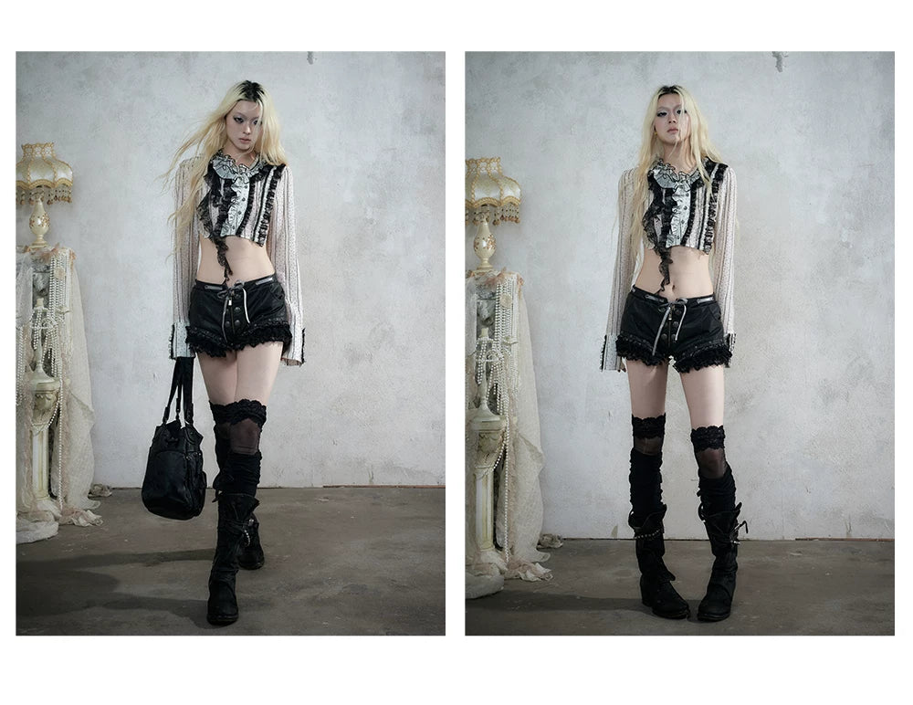 ナイトレース ウォッシュドレザーショートパンツ styling 52