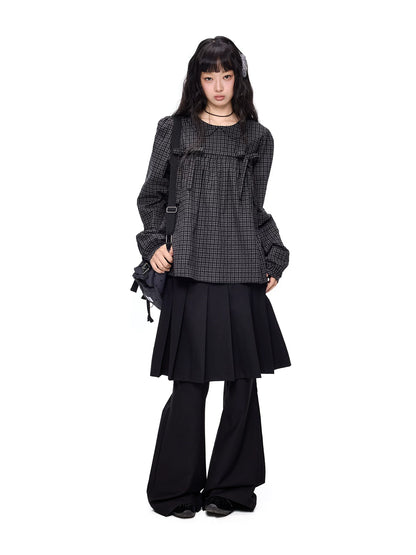 プリーツスカートレイヤード ワイドパンツ product image 3