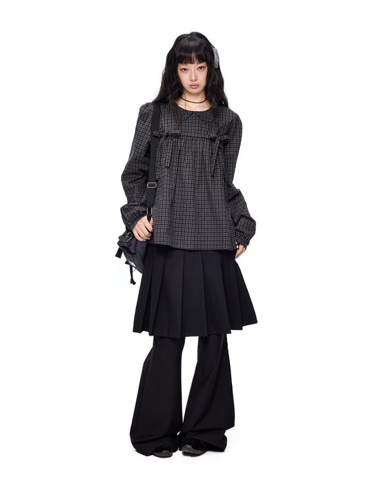 プリーツスカートレイヤード ワイドパンツ product image 3
