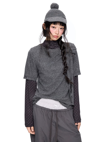 ドットプリント レイヤードロングスリーブTシャツ product image 3