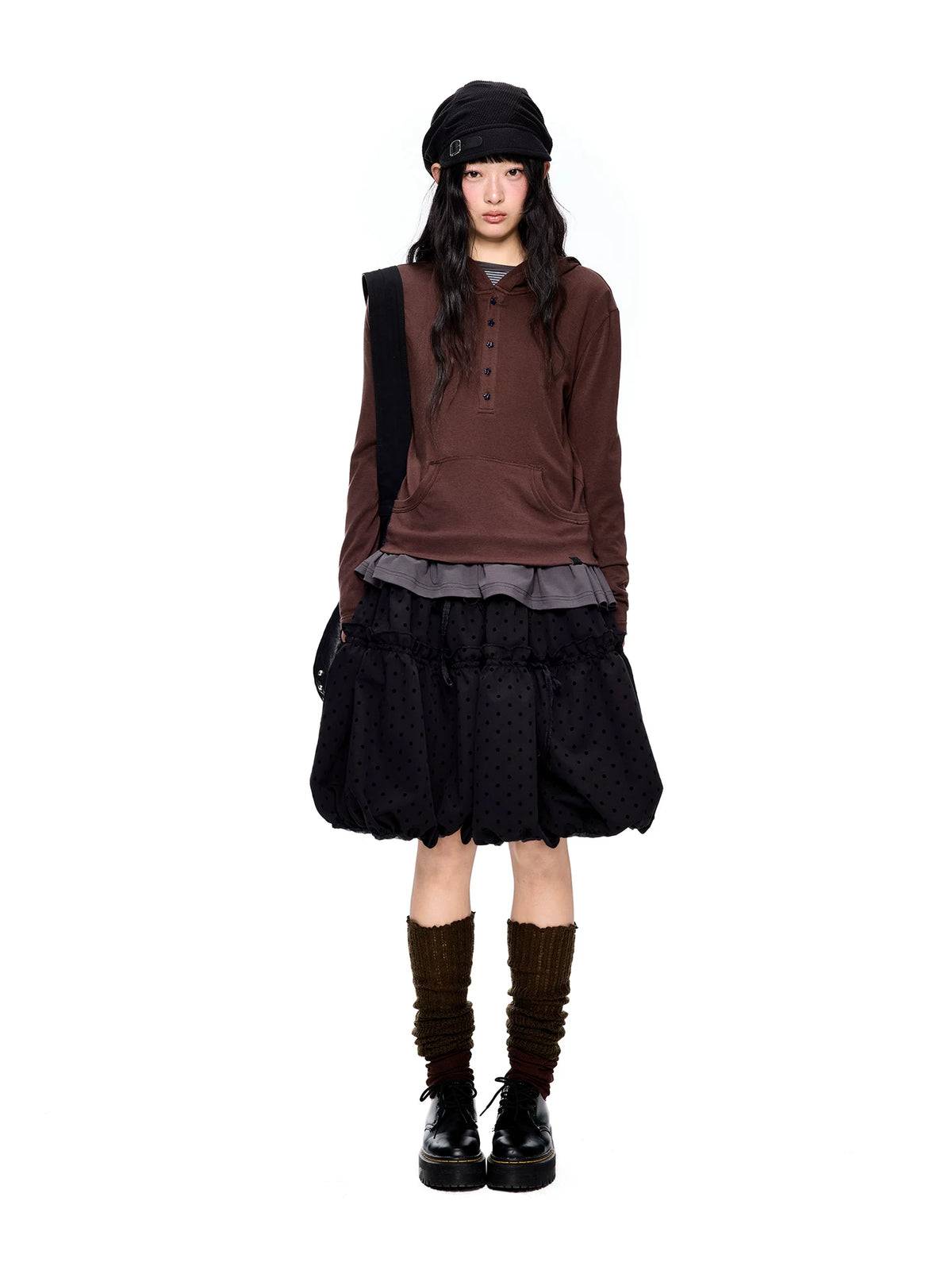 ドットドローストリング プリーツスカート product image 4