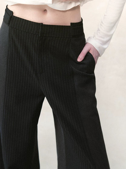 コントラストストライプ ワイドスラックス detail 5