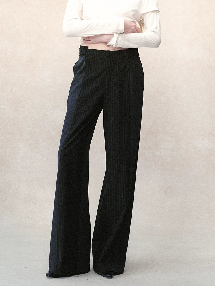 コントラストストライプ ワイドスラックス styling 18