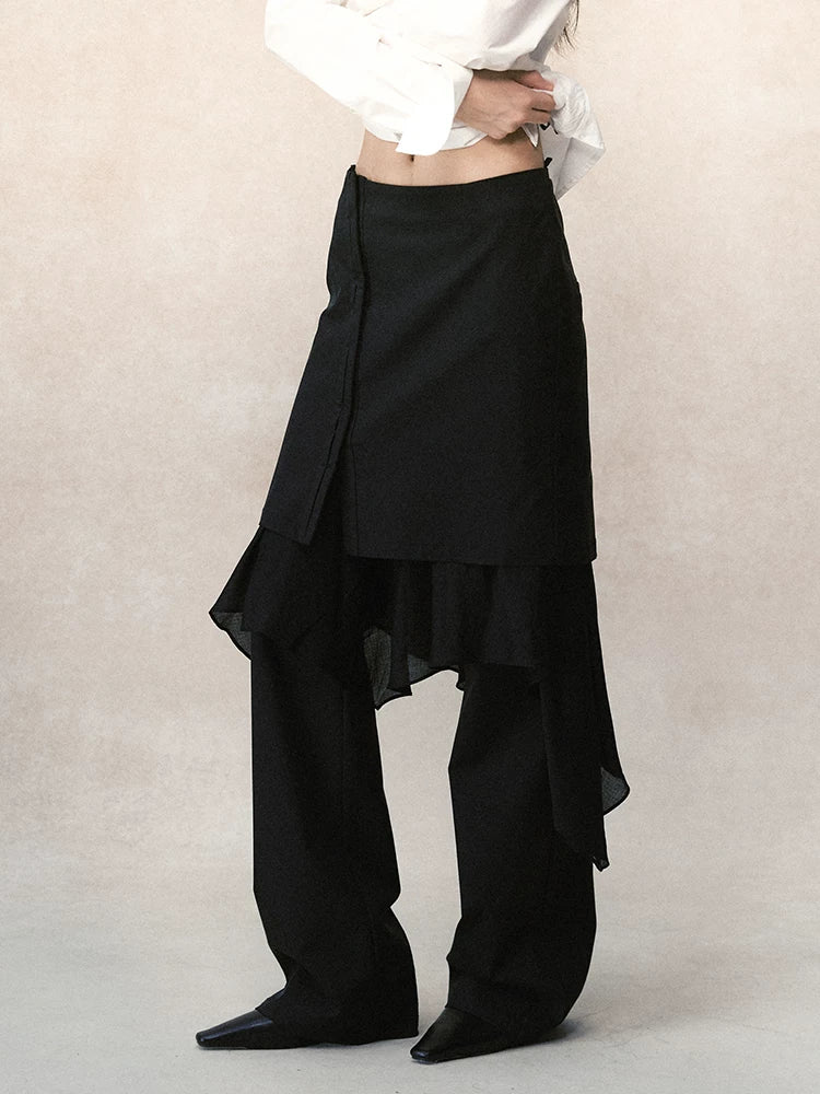 デタッチャブルスカート レイヤードワイドパンツ styling 6