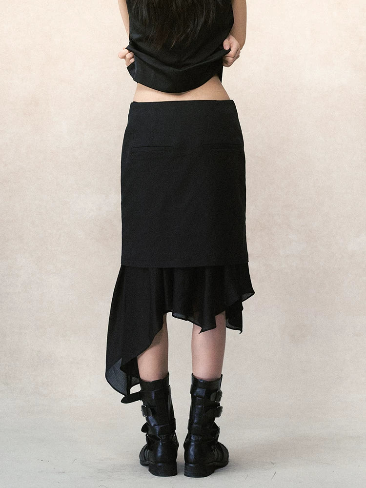 デタッチャブルスカート レイヤードワイドパンツ styling 12