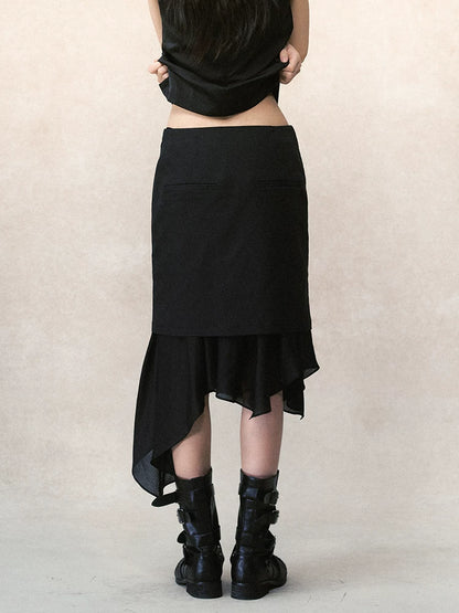 デタッチャブルスカート レイヤードワイドパンツ styling 12