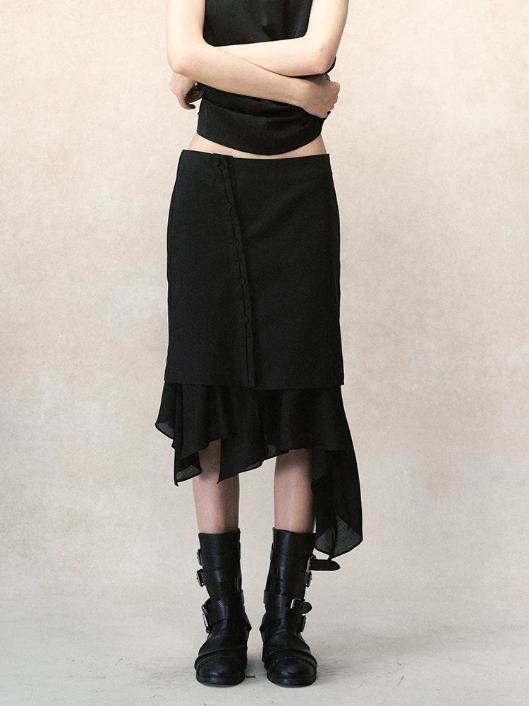 デタッチャブルスカート レイヤードワイドパンツ styling 15