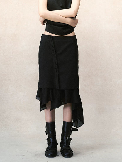 デタッチャブルスカート レイヤードワイドパンツ styling 15