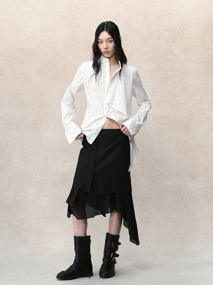デタッチャブルスカート レイヤードワイドパンツ styling 16