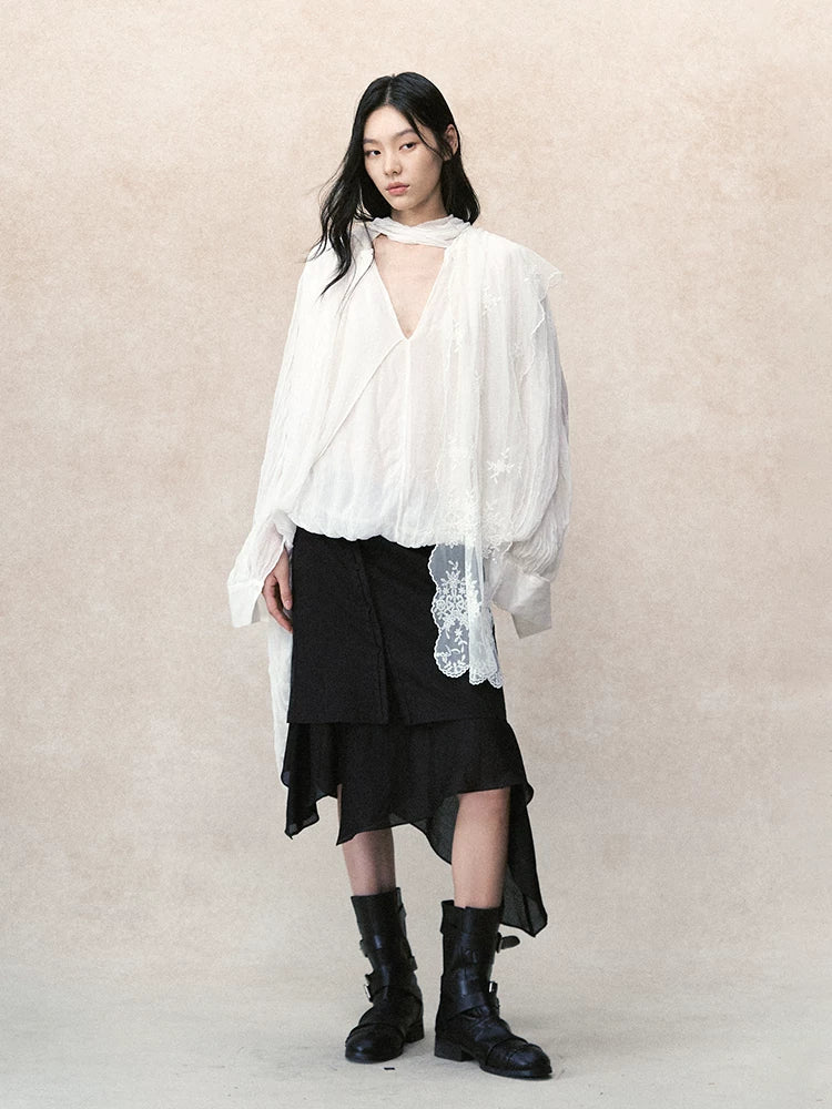 デタッチャブルスカート レイヤードワイドパンツ styling 17