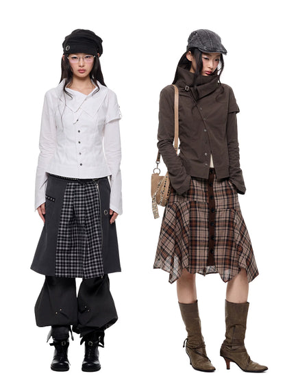 アシンメトリーフロント クロップドジャケット product image 4