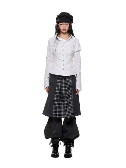アシンメトリーフロント クロップドジャケット product image 5