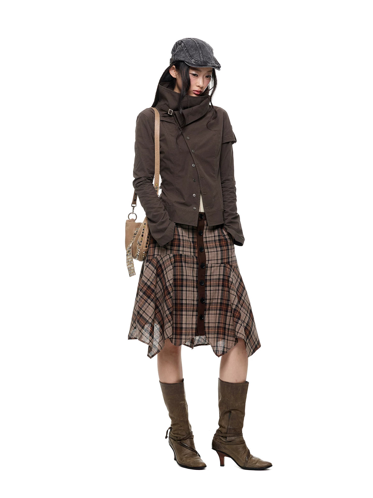 アシンメトリーフロント クロップドジャケット product image 6