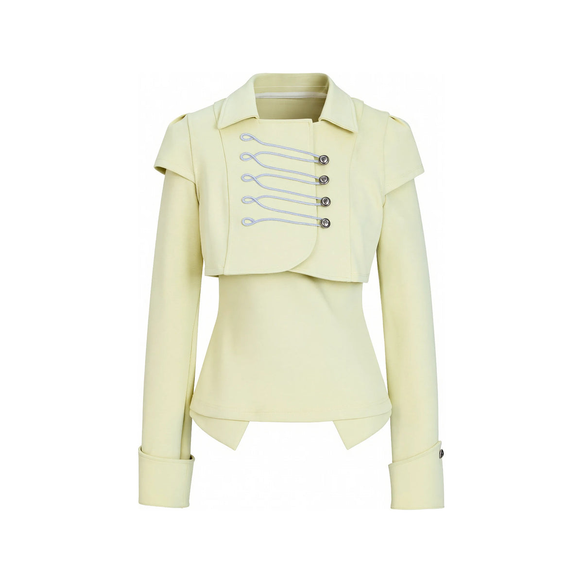 レイヤード ナポレオンジャケットセット PALE YELLOW front