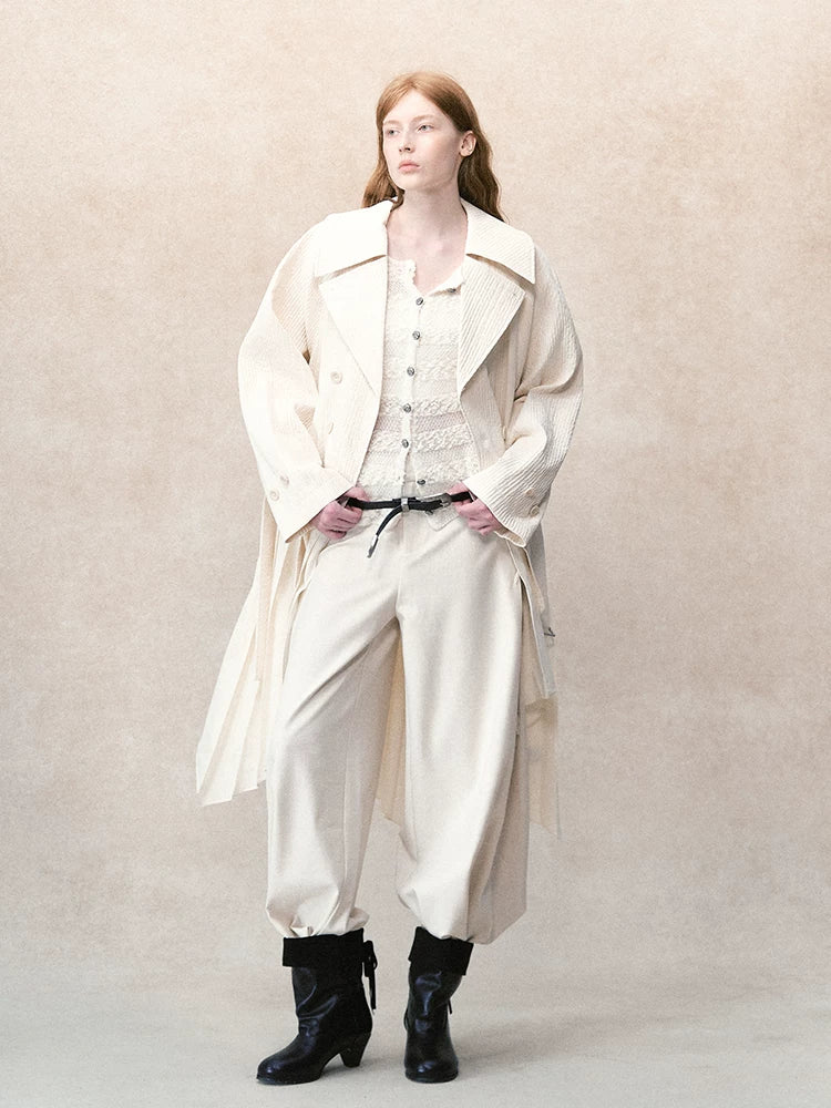 デタッチャブルプリーツ 2WAYトレンチコート styling 10