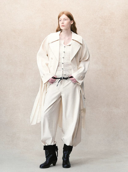 デタッチャブルプリーツ 2WAYトレンチコート styling 10
